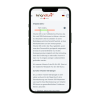 Auf einem Smartphone wird eine Webseite von kingnature zum Thema „TAP-Blutanalyse Mikronährstoffe“ angezeigt, auf der ein Wert von 727 nmol/L sowie Informationen auf Deutsch zu den Funktionen und der Bedeutung des Vitamin-D3-Spiegels und zur Bedeutung von Mikronährstoffen, die durch eine Blutanalyse ermittelt werden, zu sehen sind.