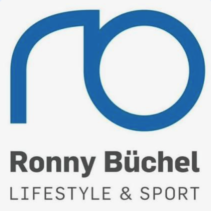 Logo mit einem blauen, stilisierten „rb“ über dem Namen „Ronny Büchel“ in grauen, fetten Buchstaben und „LIFESTYLE & SPORT“ darunter in grauen Großbuchstaben – ein automatisch gespeicherter Entwurf für einen modernen Markenauftritt.