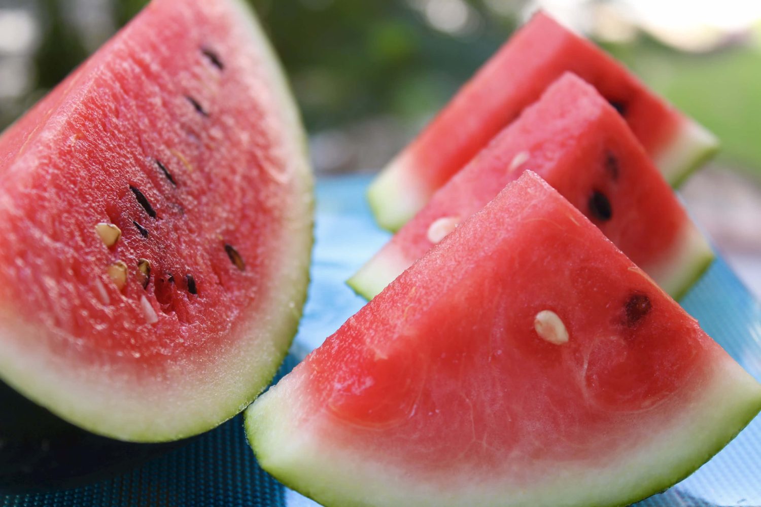 Geschnittene Wassermelone.