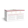 Ein Nahrungsergänzungsmittel in der weiß-roten Longevity-Box mit deutschem Text, Symbolen für Zellteilung, Stoffwechsel und Blutbildung sowie einer dezenten Pflanzenillustration. Produktdetails und Dosierungshinweise sind auf der Seitenwand aufgeführt.