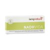 Das Nahrungsergänzungsmittel „Kingnature NADH Vida“ in einer rechteckigen Schachtel mit grün-weißer Verpackung enthält das Coenzym NADH, Biotin, Süßungsmittel und 10 Tabletten.