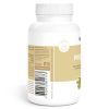 Eine weiße Kunststoffflasche mit Nahrungsergänzungsmitteln und beigefarbenem Etikett mit Produktinformationen, Inhaltsstoffen und einem Strichcode. Das Etikett trägt den Schriftzug „Probiotic“ und ein goldenes Siegel mit dem Text „Enthält Probiotikum“.
