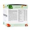 Eine weiße Recovery Box mit der Aufschrift „Recovery Box“ zeigt Zutaten- und Nährwertangaben auf Deutsch und Englisch, enthält Bilder natürlicher Zutaten und zeigt unten www.kingnature.com an.