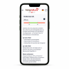 Ein Smartphone zeigt die Webseite „kingnature Herz-Kreislauf-Check“ auf Deutsch zum Thema oxidiertes LDL an. Auf einer farbigen Skala wird ein Blutwert von 28 U/L angezeigt, ergänzt durch Erläuterungen und Tipps zur Verbesserung der Werte – ideal für Ihren Herz-Kreislauf-Check zu Hause.