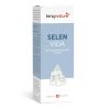 Eine weiß-hellblaue Schachtel mit der Aufschrift „Selen Vida“, einem in der Schweiz hergestellten Nahrungsergänzungsmittel mit Selen. Die Verpackung zeigt eine Abbildung weißer Mineralsteine und einen deutschen Text.
