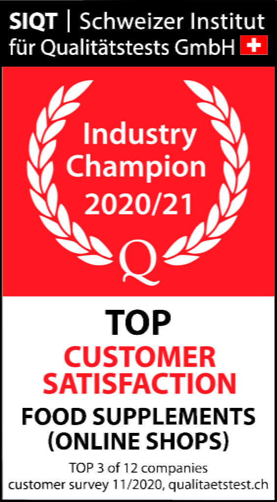SIQT Schweizer Institut für Qualitätstests GmbH, Branchen Champion 2020/21