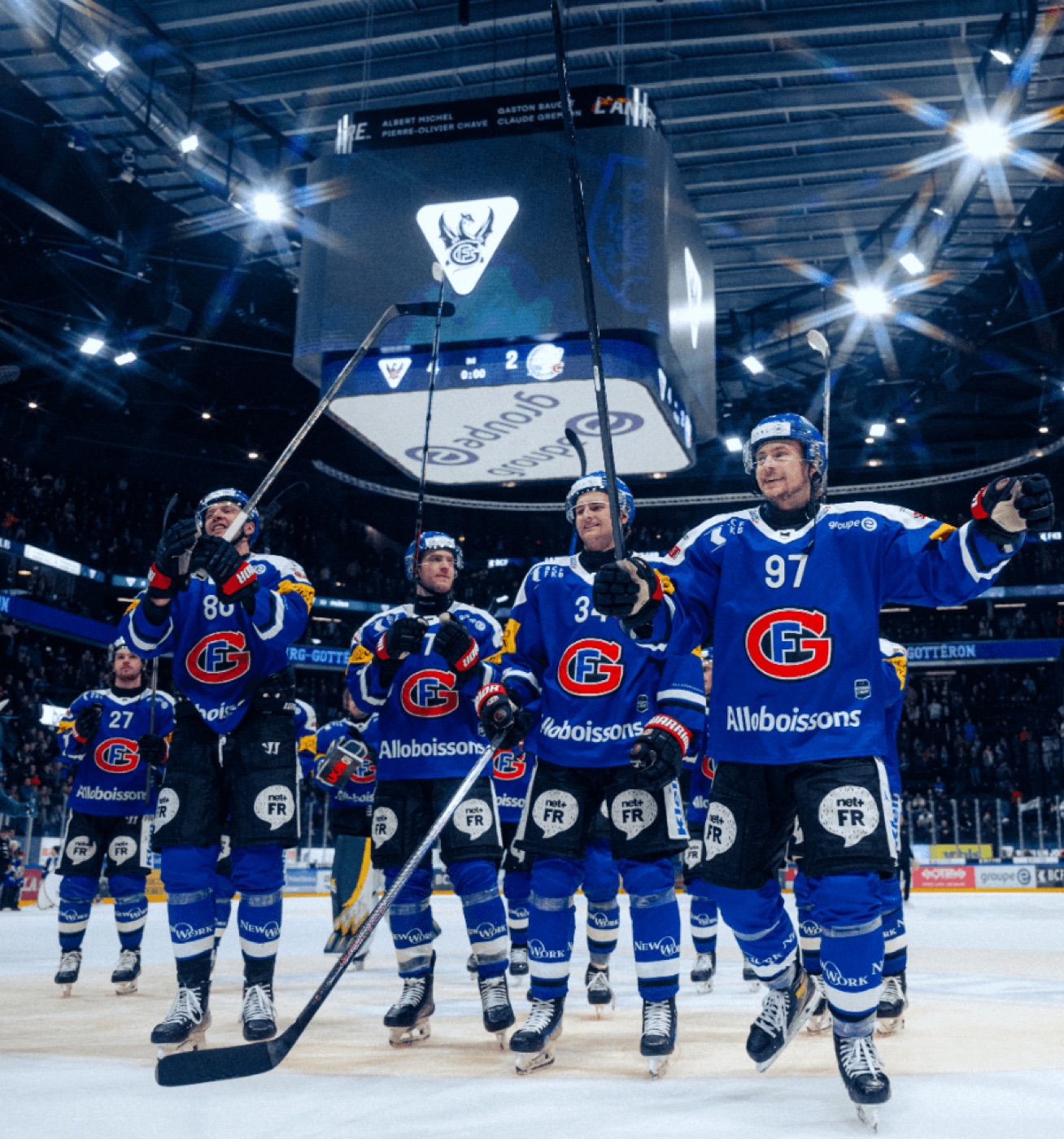 HC Fribourg-Gottéron auf dem Eis